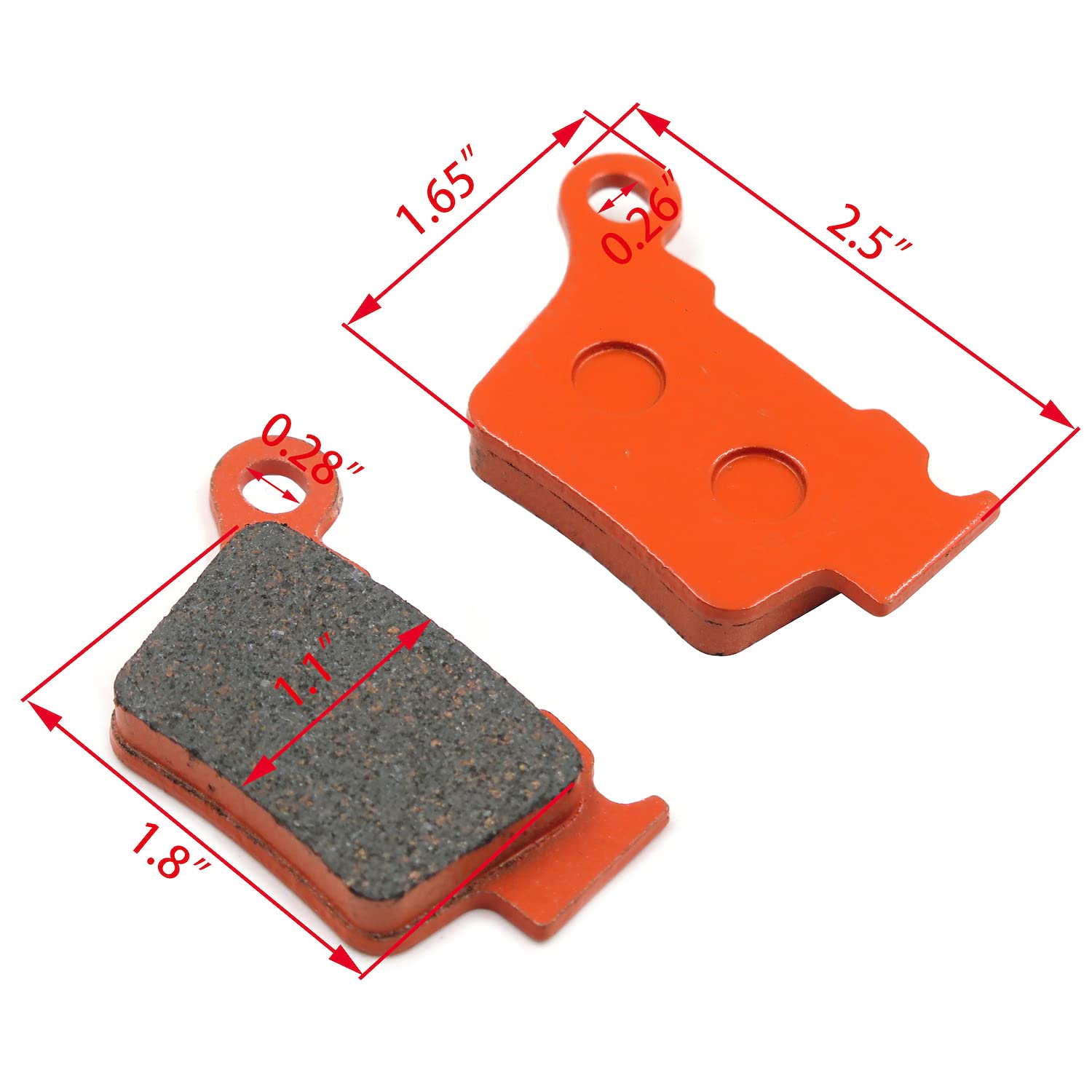 HTTMT Carbon Ceramic Brake Pads Compatible with BMW G 450 X 350 EXC 200 XC - Image 3