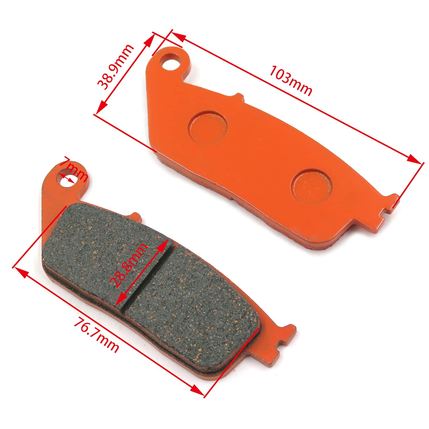 HTTMT Carbon Ceramic Brake Pads Compatible with Suzuki GSF600S Bandit 600 S Triumph Speedmaster - Image 3