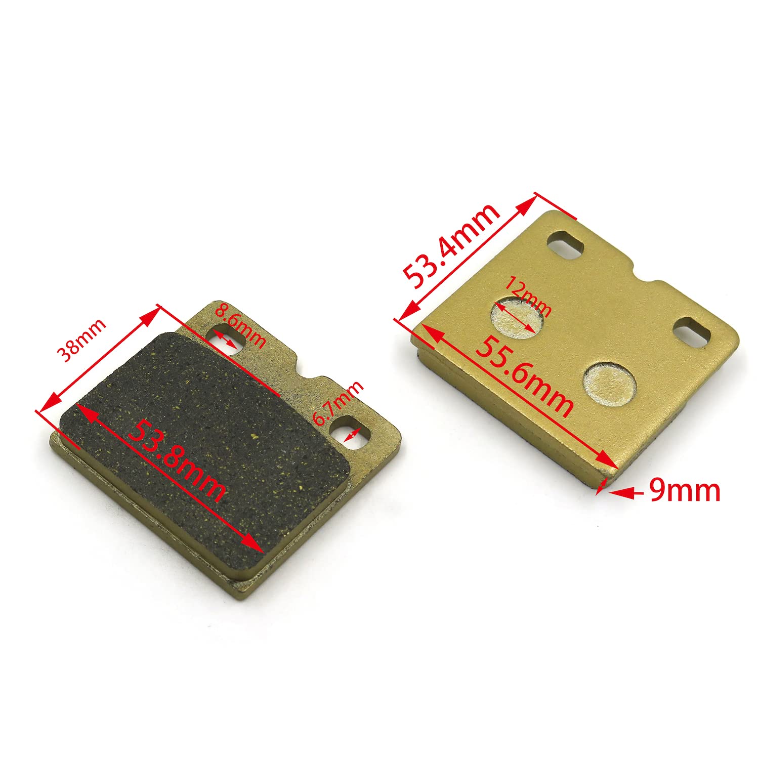 HTTMT Disc Brake Pad Set Compatible with BMW DUCATI INDIAN LEVERDA MOTOGUZZI MUZ - Image 3