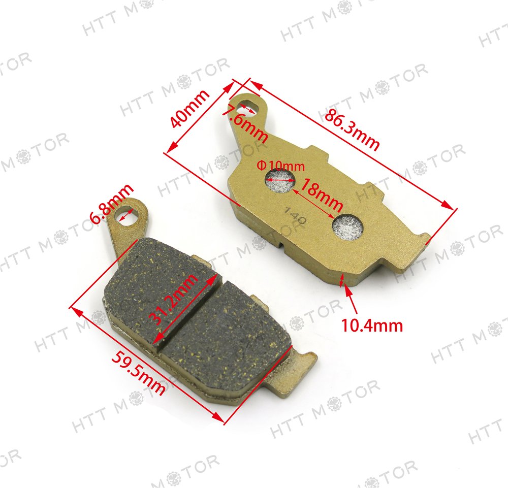 HTTMT Disc Brake Pad Set Compatible with BUELL CSC KAWASAKI TRIUMPH - Image 7