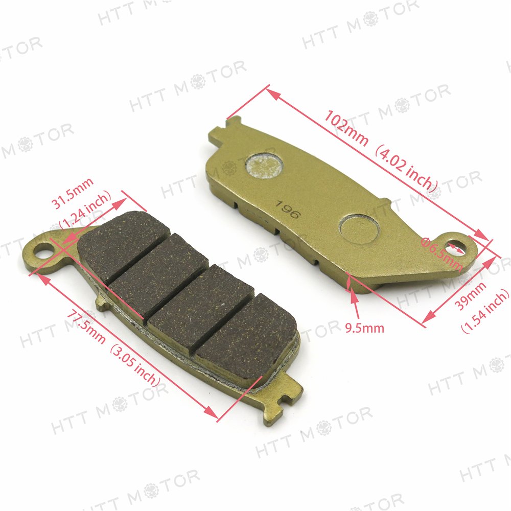 HTTMT Disc Brake Pad Set Compatible with Triumph Thunderbird Triumph Adventurer Legend TT - Image 4